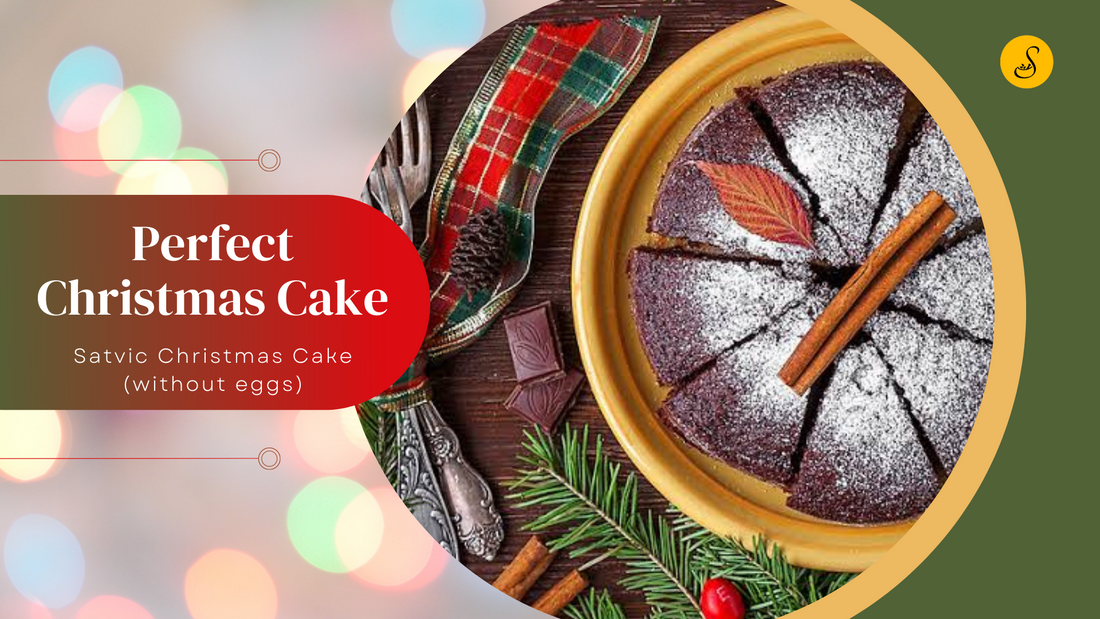 CHRISTMAS CAKE WITHOUT EGGS FROM SATVIC FOODS