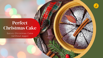 CHRISTMAS CAKE WITHOUT EGGS FROM SATVIC FOODS